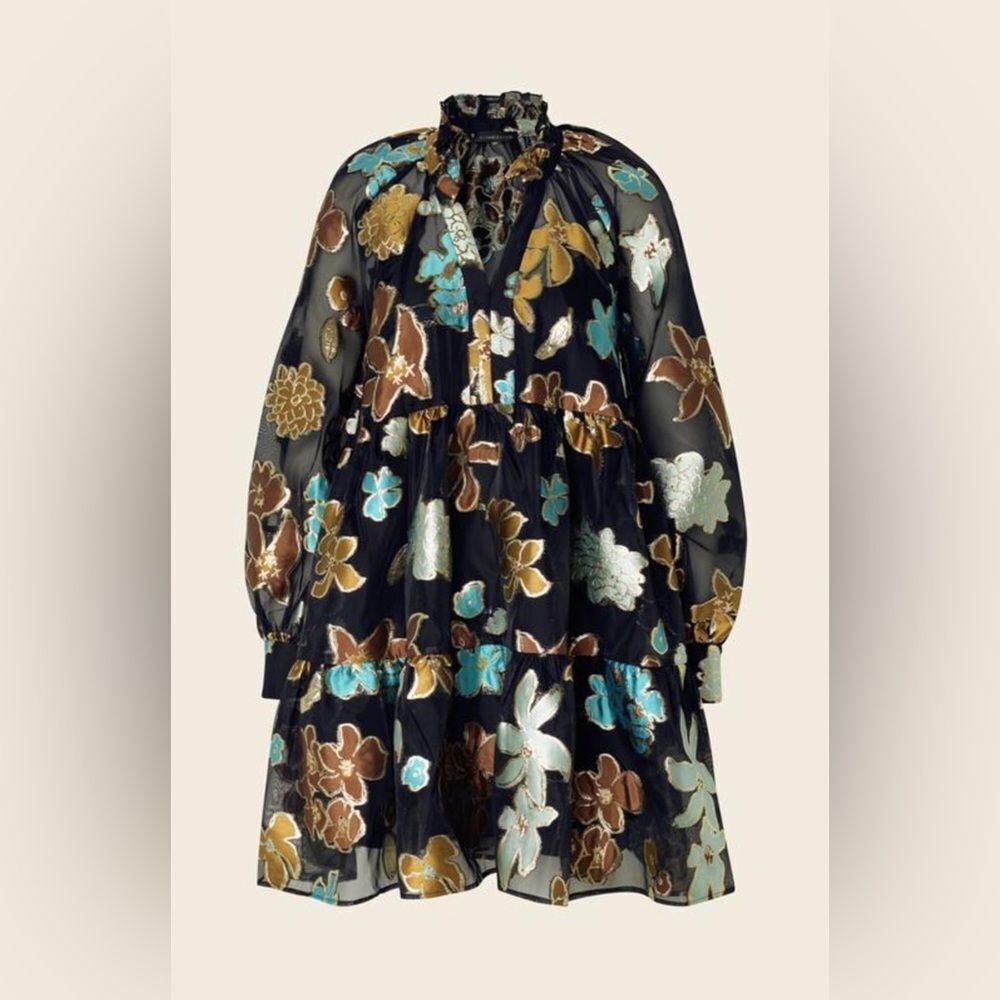 Stine Goya Jasmine Dress in Garden Autumn, Size Medium